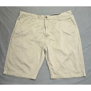 Volcom Stone Chino Shorts Mens Size 38 Beige Khaki 10" Inseam Casual Skate